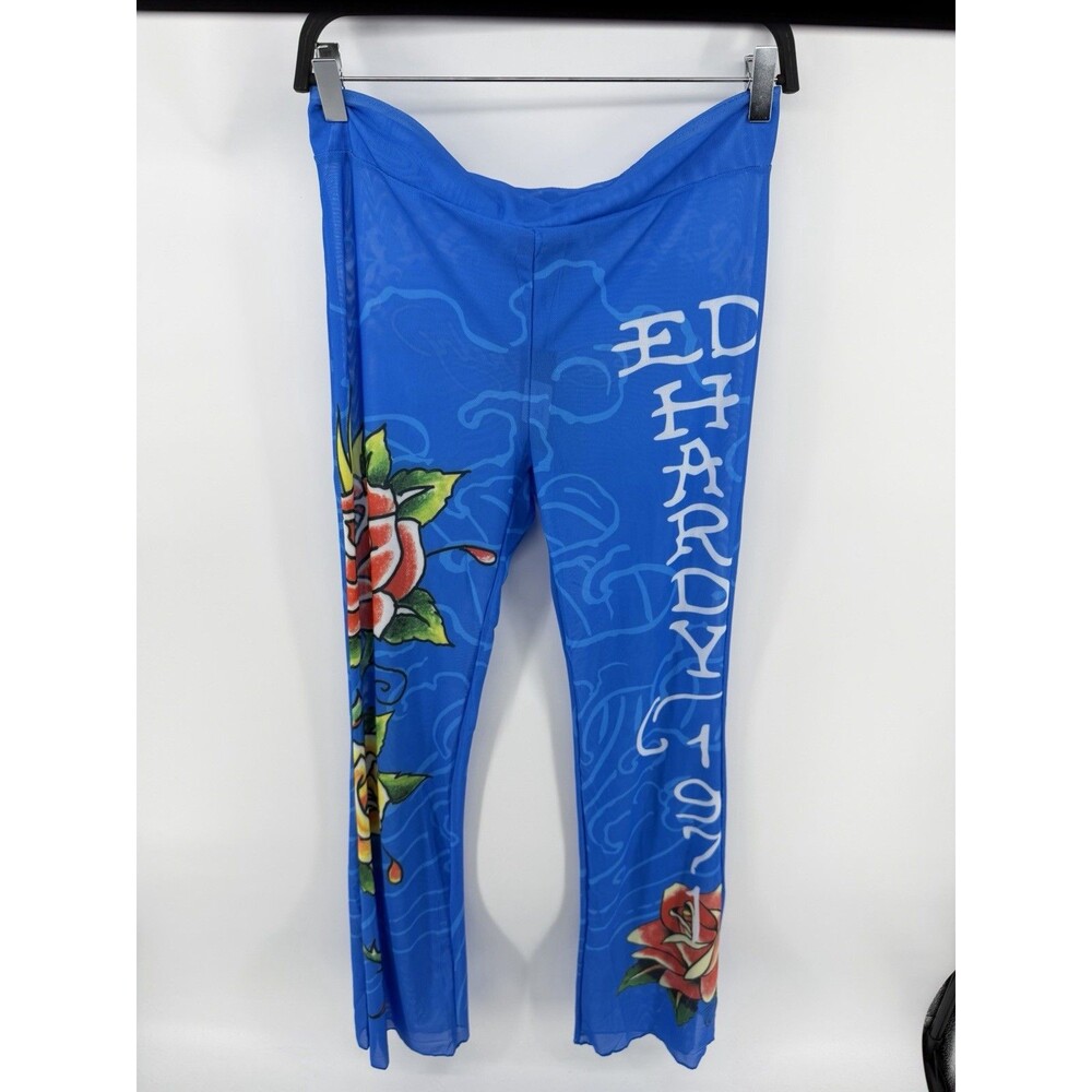 Ed Hardy Mesh Bathing suit Cover Up Pants Size L